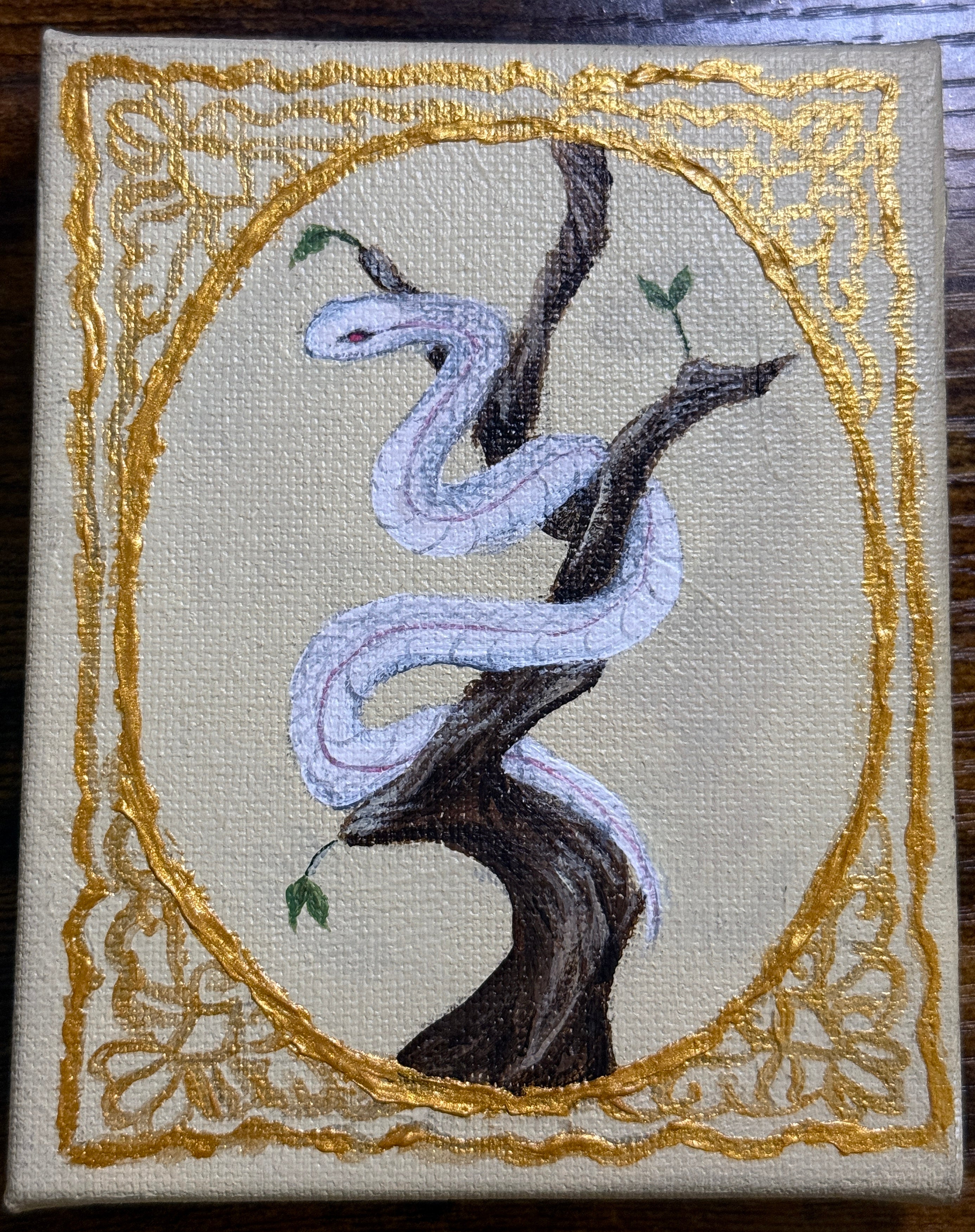 Mini Lacy Snake - Painting