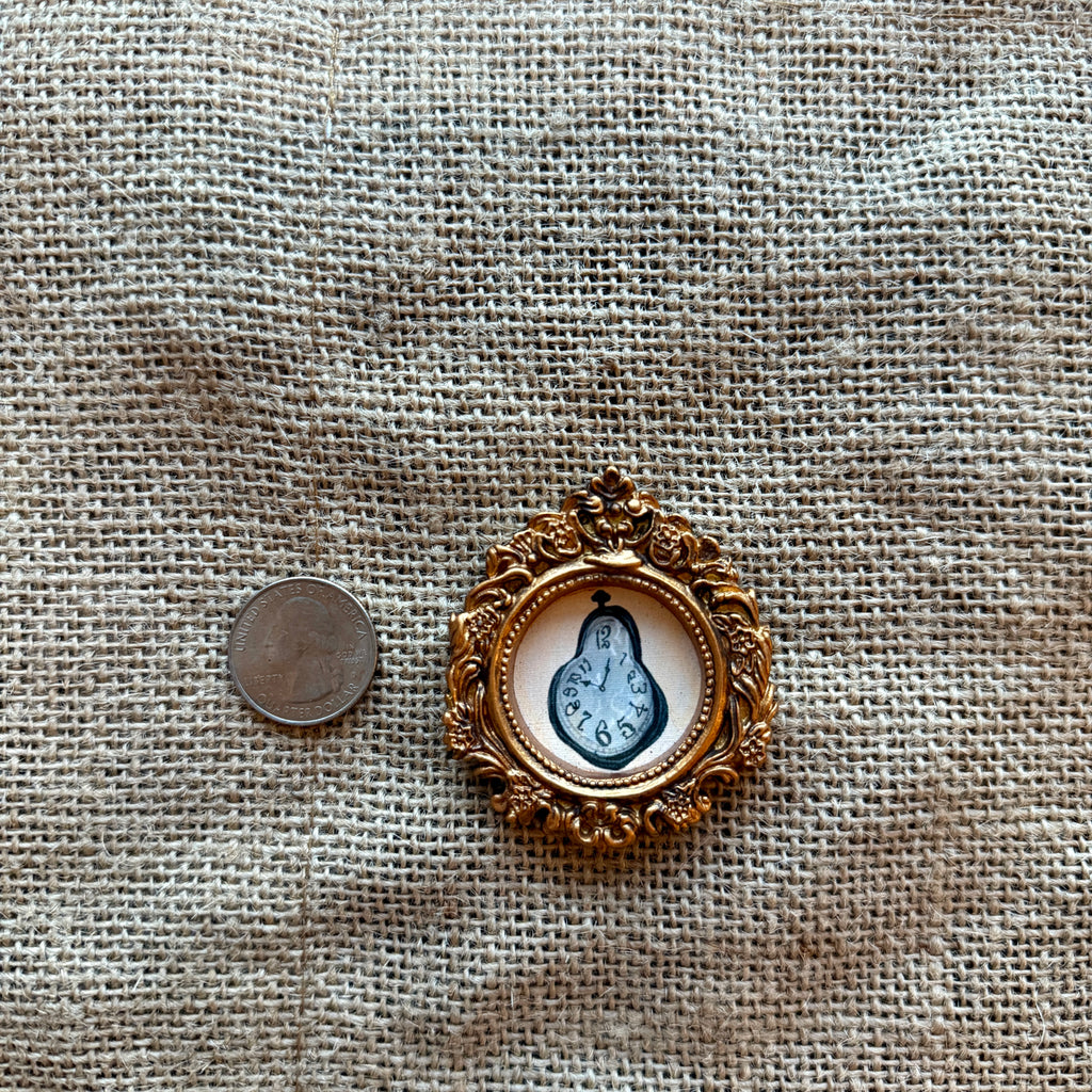 Tiny Warped Clock - Painting