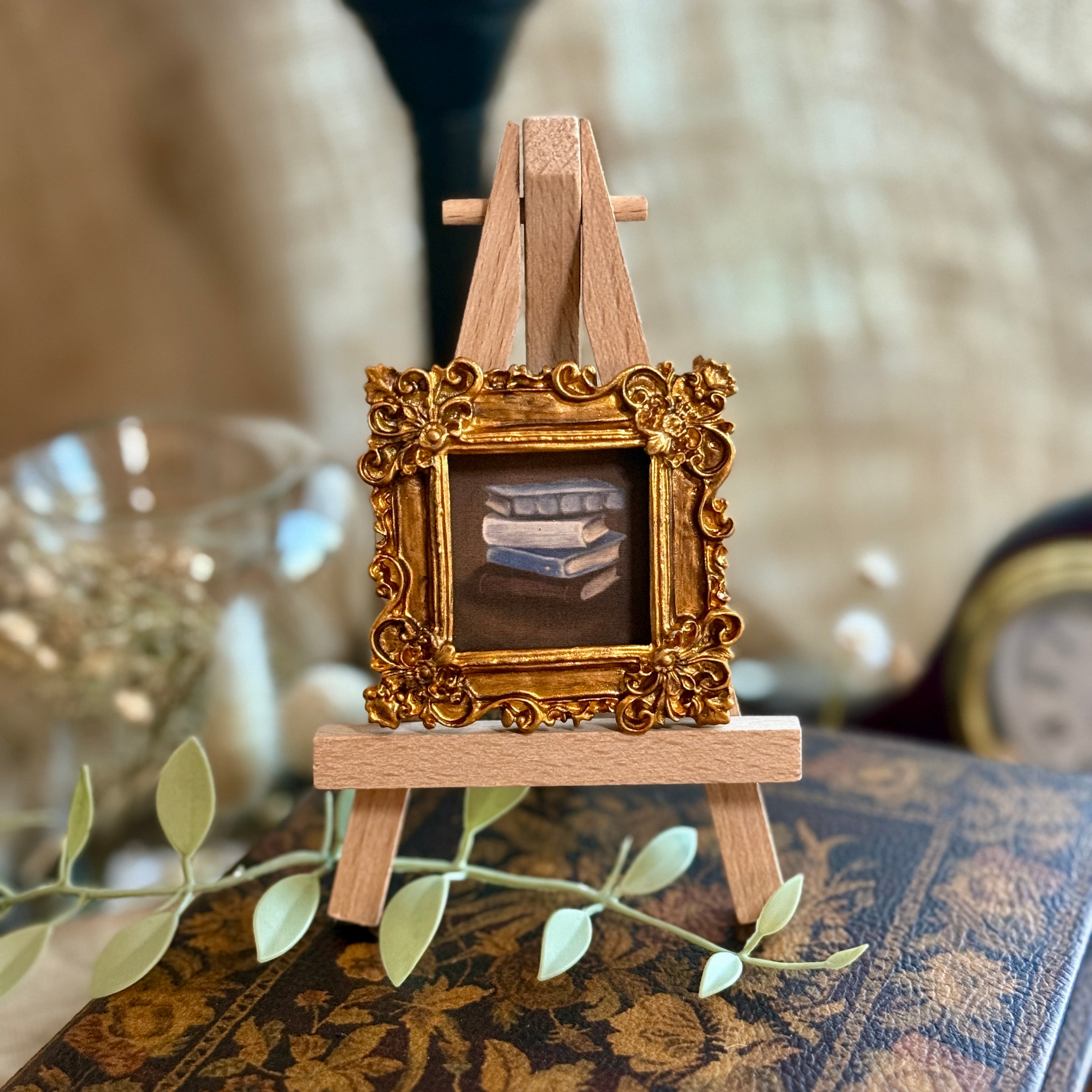 Tiny Bookstack - Painting
