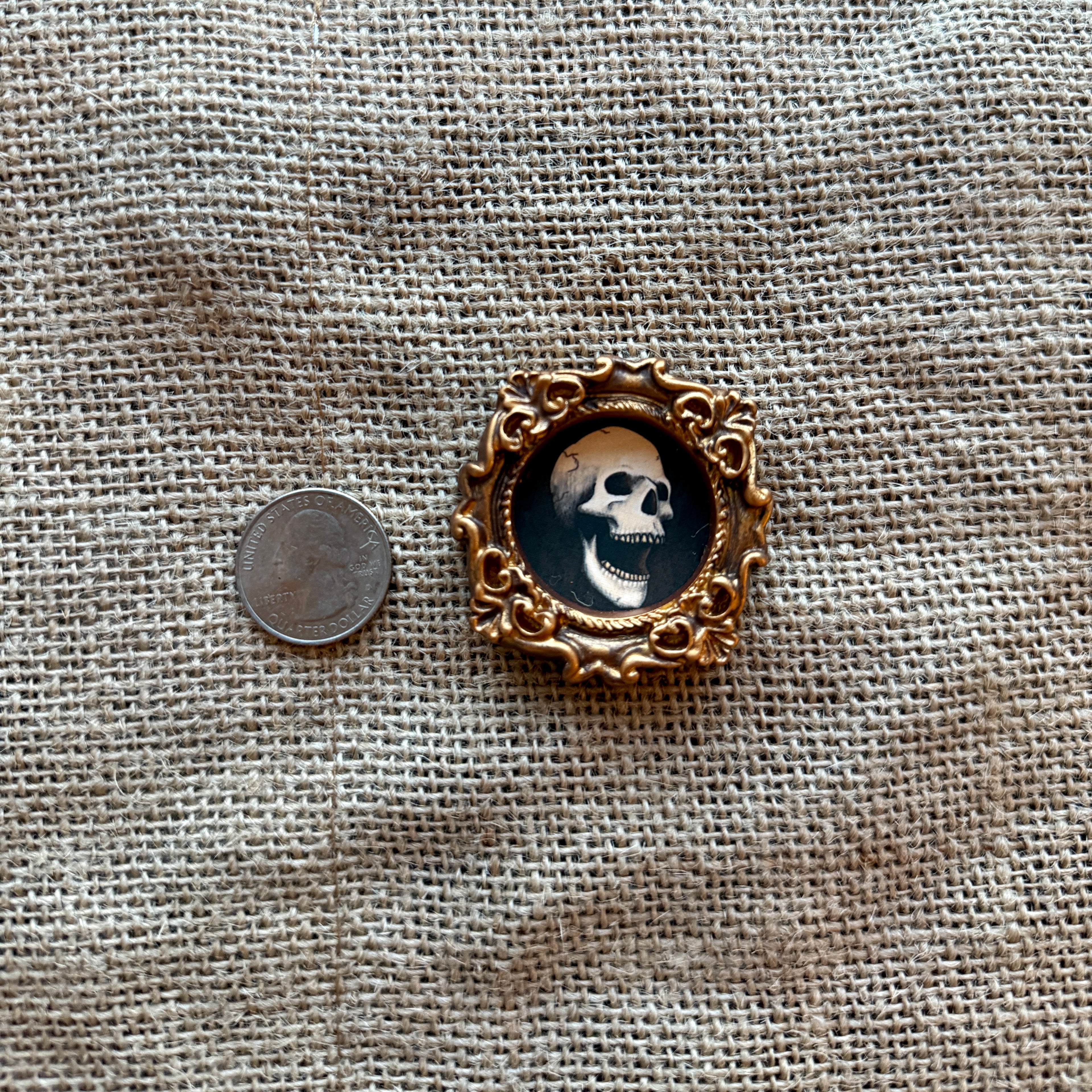 Tiny Laughing Skull - Painting