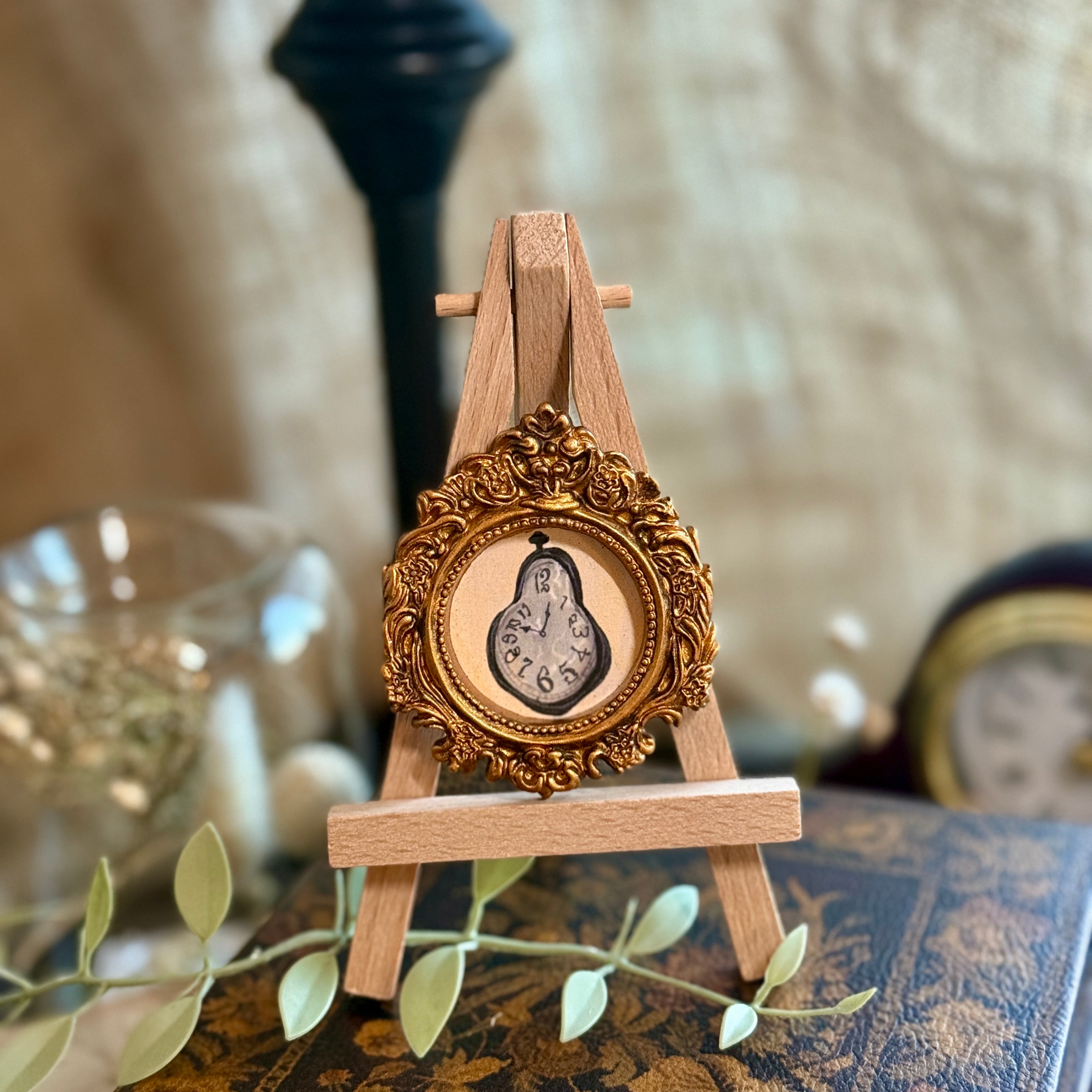 Tiny Warped Clock - Painting