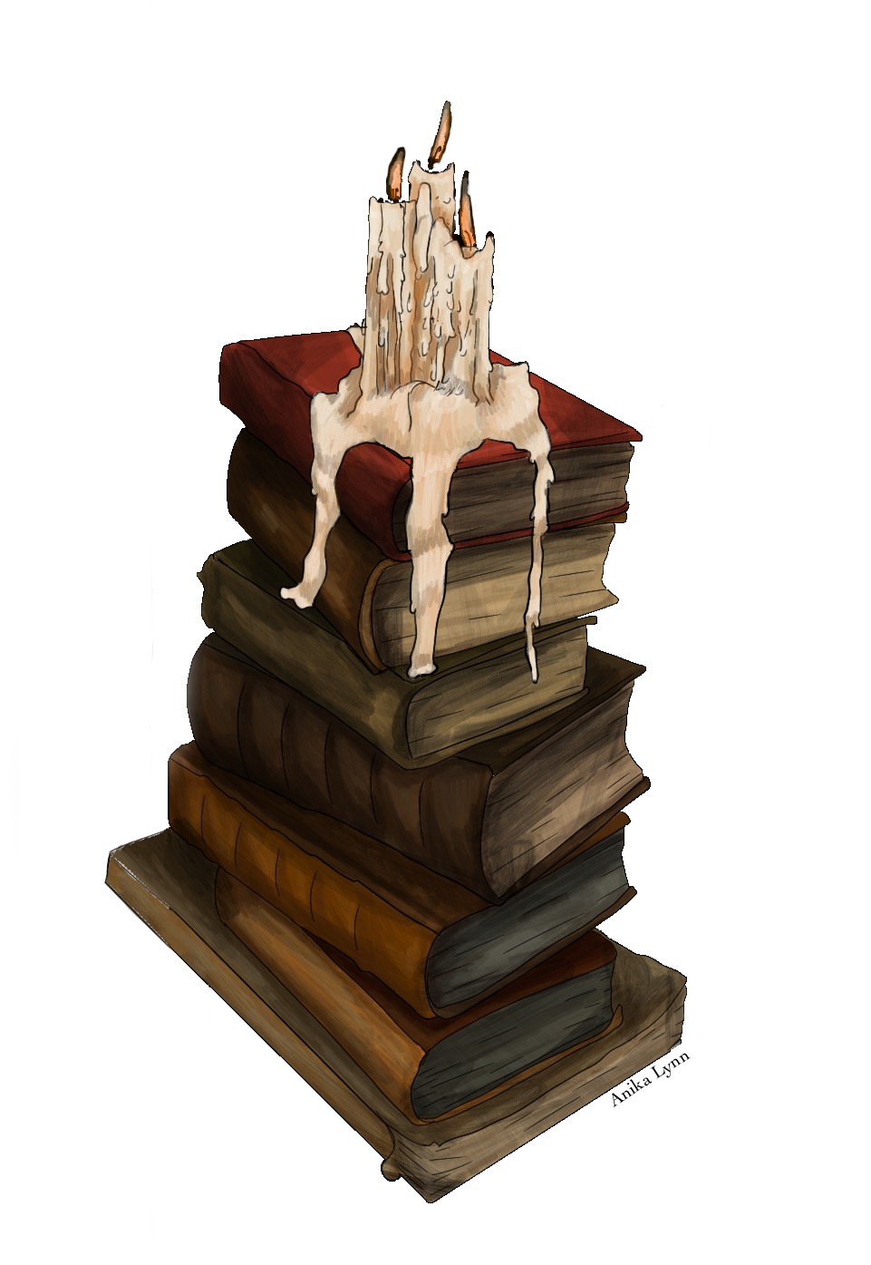 Book Stack Sticker