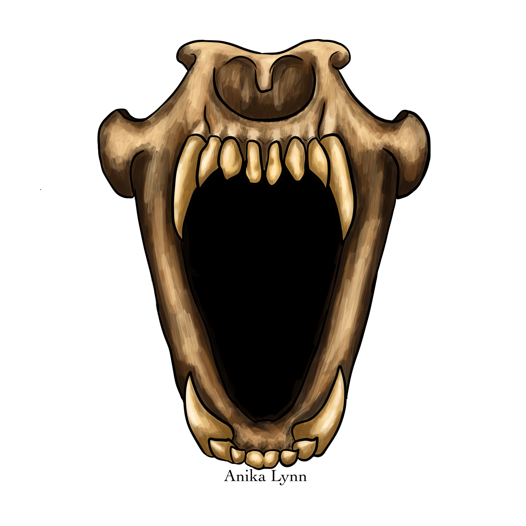 Wolf skull Sticker OG