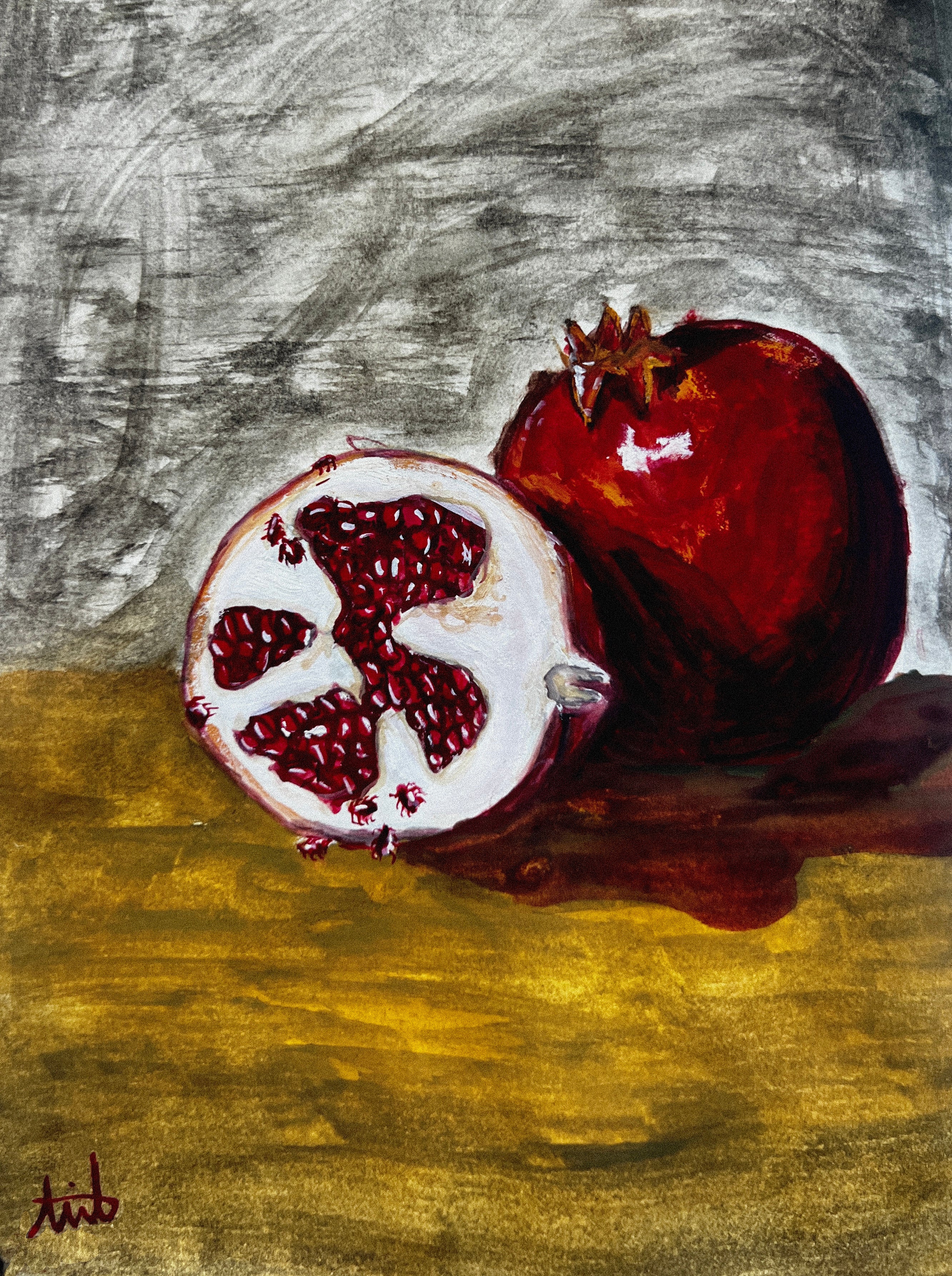 Pomegranate Mites Art Print